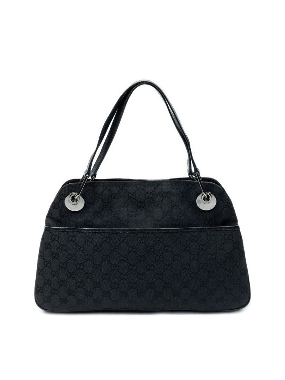 Gucci Medium Eclipse Tote Black GG Canvas